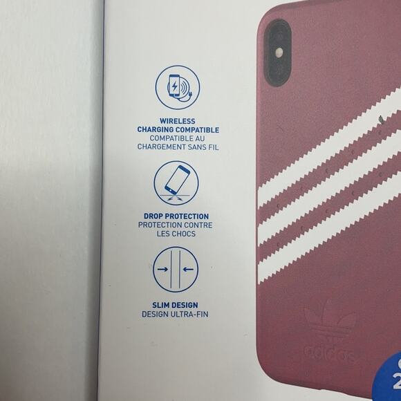 NWT adidas pink stripe iPhone X/XS phone case - Picture 5 of 9